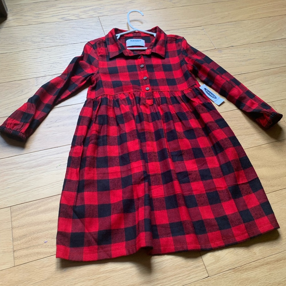 Old Navy Buffalo Plaid Dress NWT
